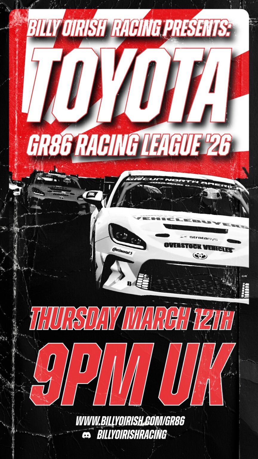 Toyota GR86Cup – Billy Oirish Racing